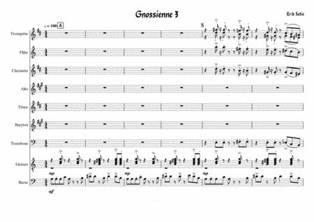 Free Sheet Music Erik Satie Gnossienne 3 For Big Band