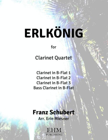 Erlknig D 328 For Clarinet Quartet Sheet Music