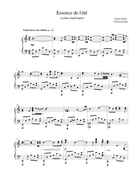 Essence De L T Sheet Music