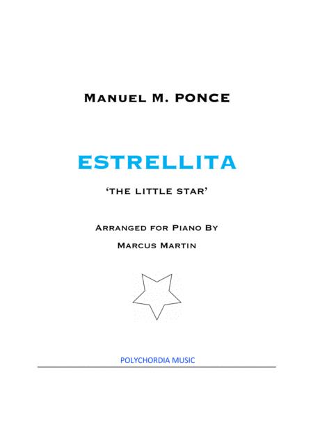 Estrellita For Piano Solo Sheet Music