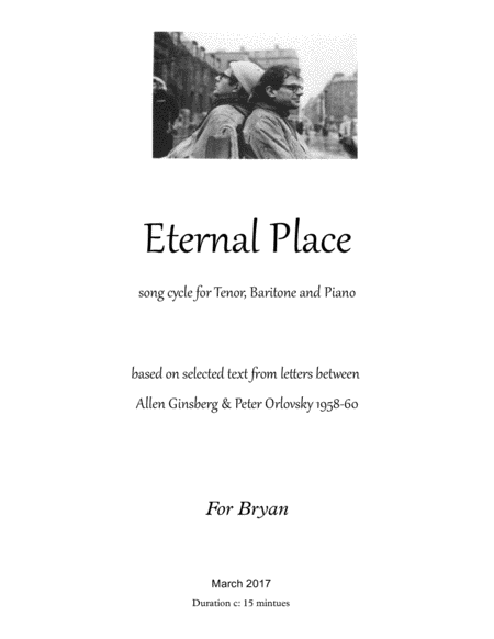 Eternal Place Song Cycle For Tenor Baritone And Piano Sheet Music