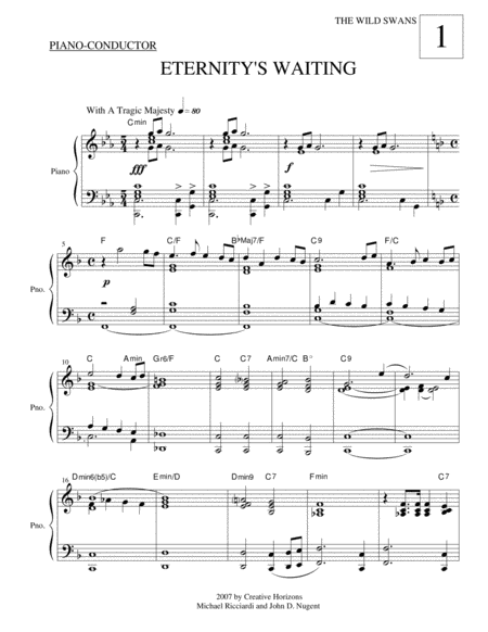 Free Sheet Music Eternitys Waiting Full Orchestra