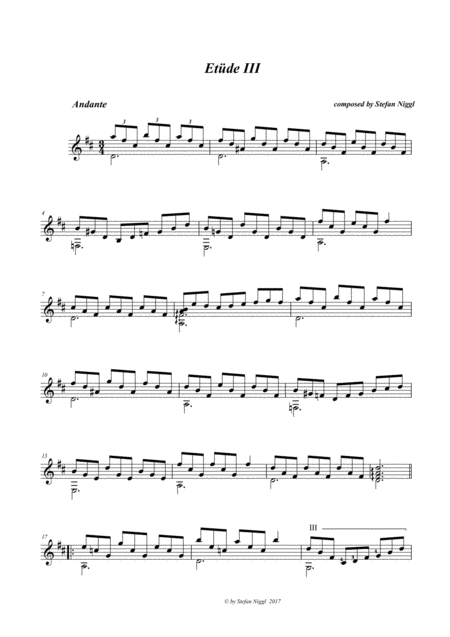 Etude No 3 Sheet Music