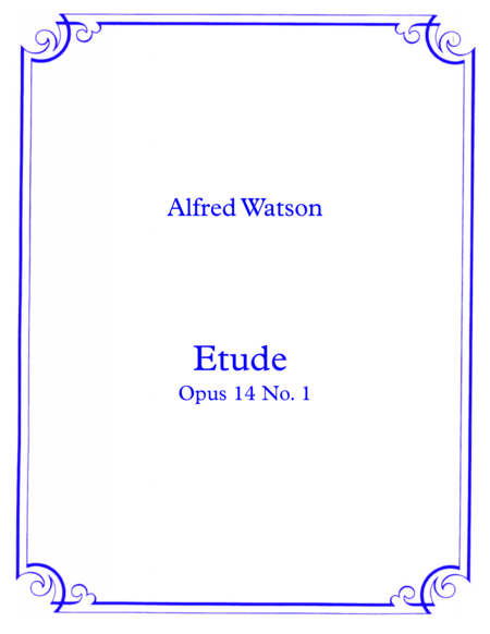 Etude Opus 14 No 1 Sheet Music