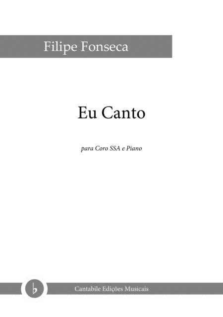 Eu Canto I Sing Lullaby In Portuguese Sheet Music