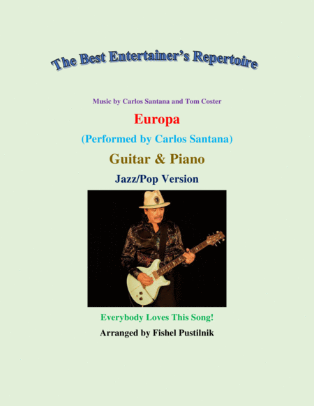Europa By Santana For Guitar And Piano Video Sheet Music