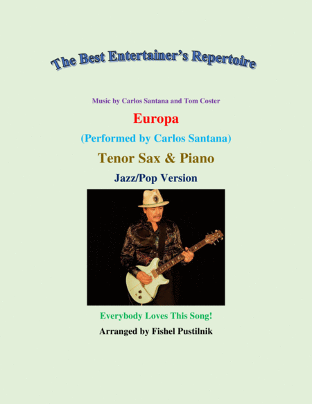 Free Sheet Music Europa By Santana For Tenor Sax And Piano Video
