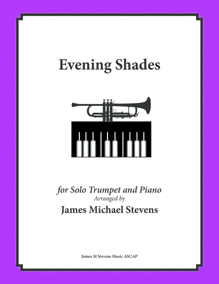 Evening Shades Solo Trumpet Piano Sheet Music