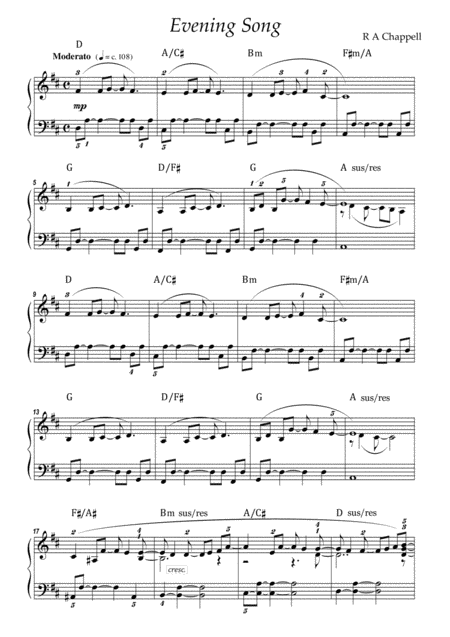 Evening Song Sheet Music