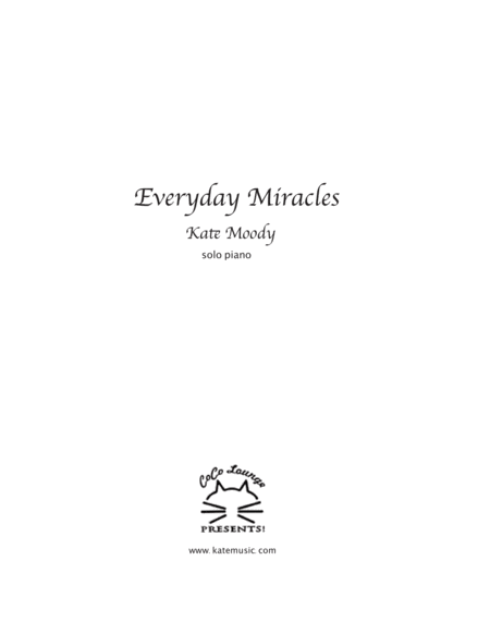 Free Sheet Music Everyday Miracles