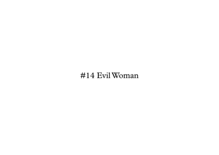 Free Sheet Music Evil Woman