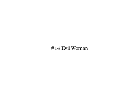 Evil Woman Sheet Music