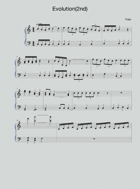 Free Sheet Music Evolution 2nd