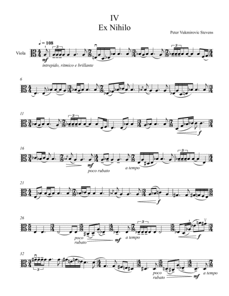 Ex Nihilo Sheet Music