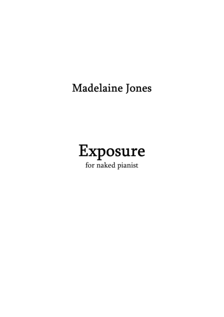 Exposure 2017 Sheet Music