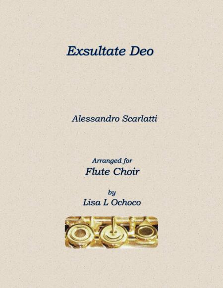 Exsultate Deo For Flute Choir Sheet Music