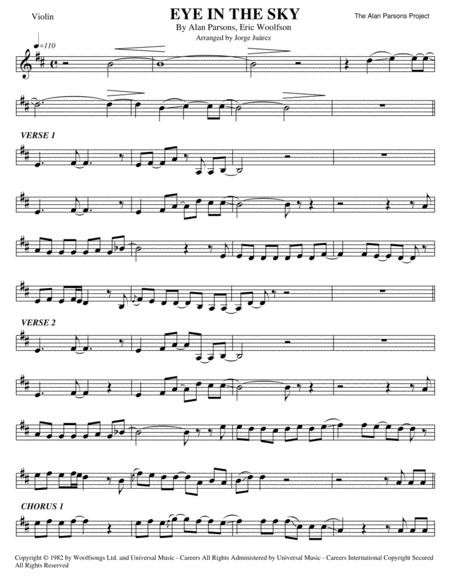 Eye In The Sky Violin Sheet Music