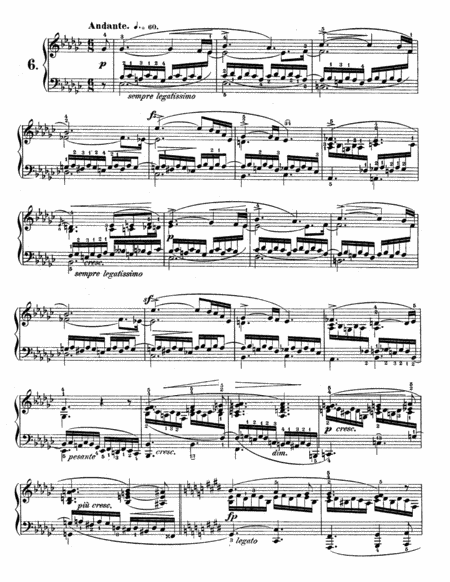 F Chopin Etude Op 10 No 6 Sheet Music