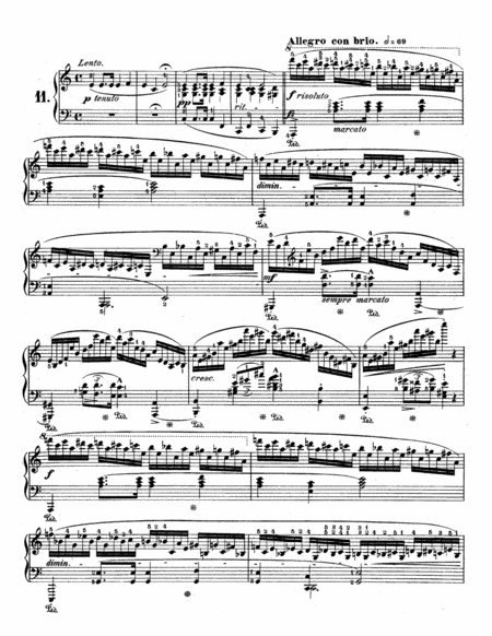 F Chopin Etude Op 25 No 11 Winter Wind Sheet Music