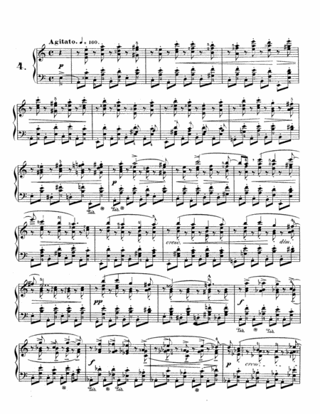 F Chopin Etudes Op 25 No 4 Sheet Music