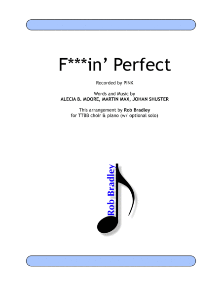Free Sheet Music F In Perfect Ttbb