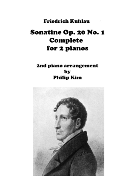 F Kuhlau Sonatine Op 20 No 1 Complete Movements For 2 Pianos Sheet Music