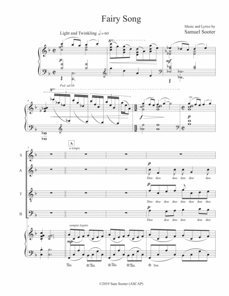 Fairy Song Sheet Music