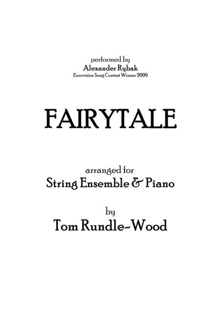 Fairytale String Ensemble Piano Sheet Music