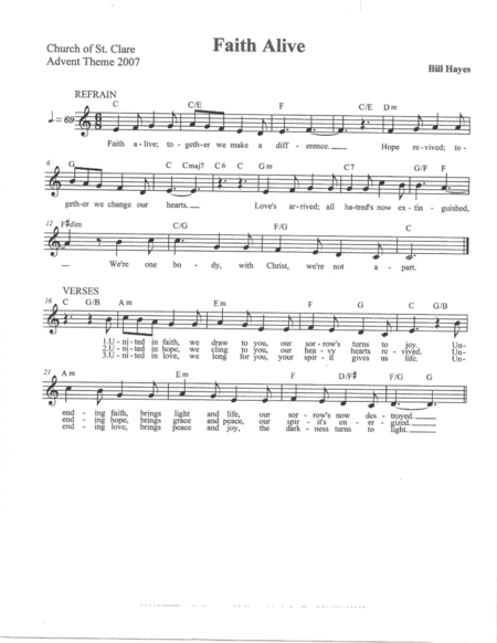 Faith Alive Sheet Music