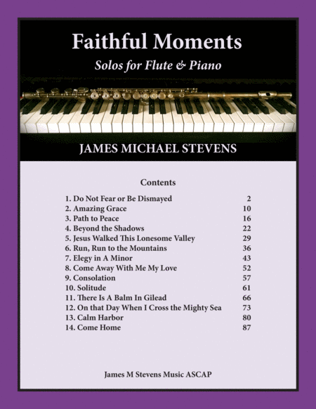 Free Sheet Music Faithful Moments Flute Piano Book