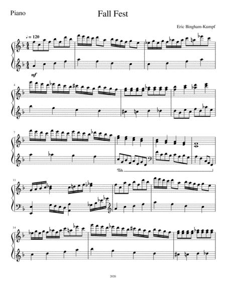 Fall Fest Sheet Music