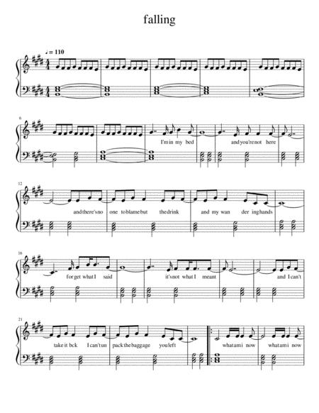 Falling Harry Styles Sheet Music