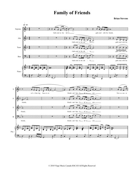 Family Of Friends Sheet Music