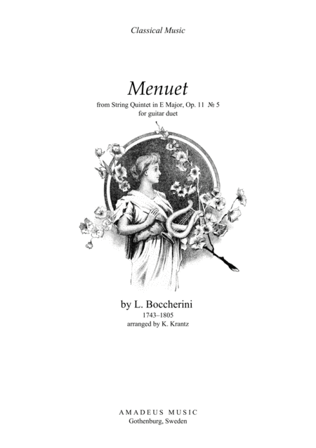 Famous Menuet Minuet For Guitar Duo Sheet Music