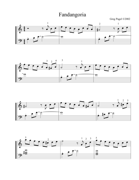 Free Sheet Music Fandangoria