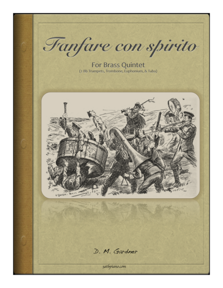 Free Sheet Music Fanfare Con Spirito For Brass Quintet 2 Bb Trumpets Trombone Euphonium Tuba