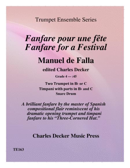 Fanfare For A Festival For Trumpet Ensemble Sheet Music