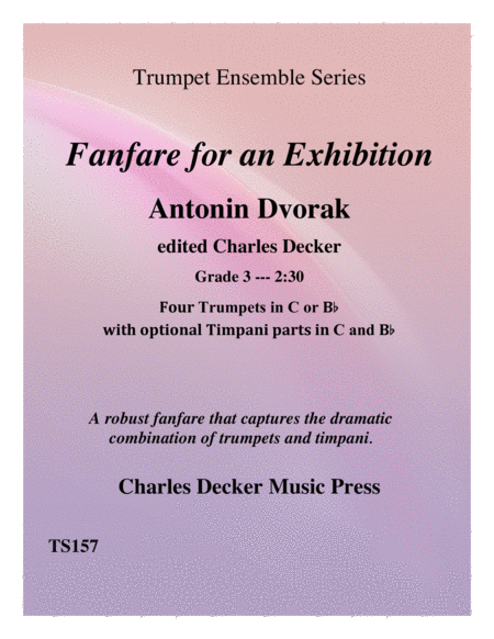 Free Sheet Music Fanfare For An Exhibition For Trumpet Ensemble