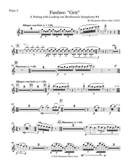 Fanfare Grit Flute 2 Sheet Music