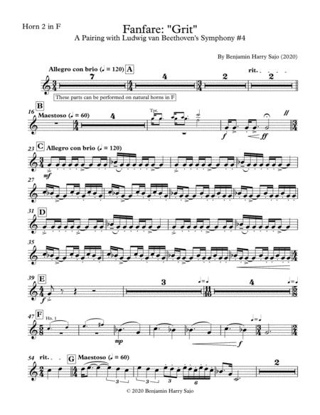 Fanfare Grit Horn 2 In F Sheet Music