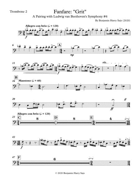 Fanfare Grit Trombone 2 Sheet Music