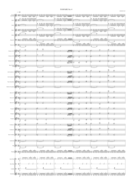 Fanfare No 4 Sheet Music