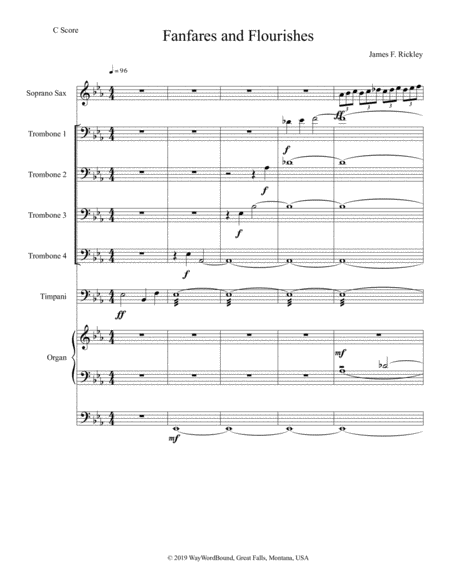 Free Sheet Music Fanfares And Flourishes