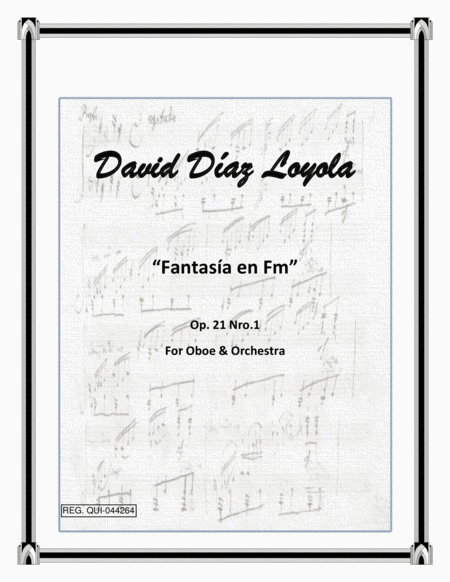 Free Sheet Music Fantasa En Fm For Oboe Orchestra Op 21 Nro 1