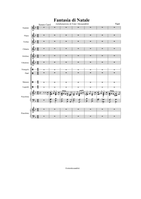 Fantasia Di Natale Sheet Music