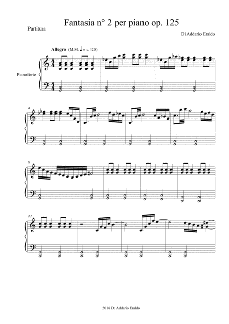 Free Sheet Music Fantasia N 2 Per Piano Op 125