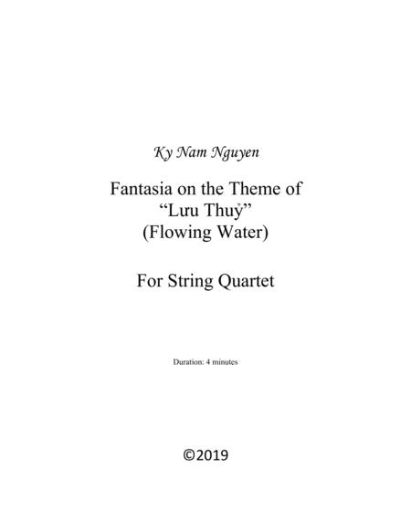 Free Sheet Music Fantasia On The Theme Of L U Thu Flowing Water String Quartet