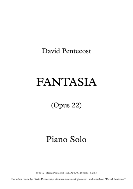 Free Sheet Music Fantasia Opus 22