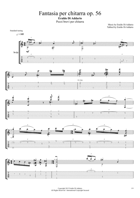 Fantasia Per Chitarra Op 56 Sheet Music