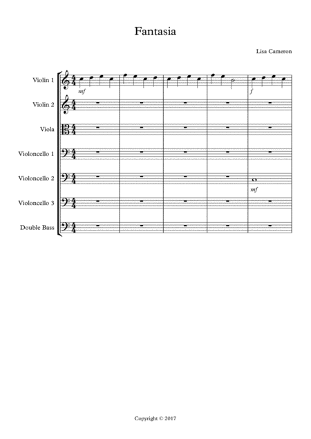 Fantasia String Ensemble Sheet Music